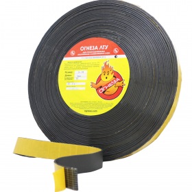 ОГНЕЗА Негорючий терморасширяющийся резиноподобный материал "ОГНЕЗА-ЛТУ" 1,5*15 мм., рулон 35 пог.м.