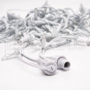 Гирлянда (Нить) ALEDUS 10 м, белый провод, каучук (резина), белый, без мерцания | Фото 3