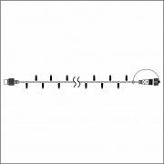 Гирлянда (Нить) ALEDUS 10 м, белый провод, каучук (резина), белый, без мерцания | Фото 4