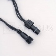 Светодиодная сеть ALEDUS 2х2 м, черный провод, ПВХ, теплый белый, без мерцания | Фото 3