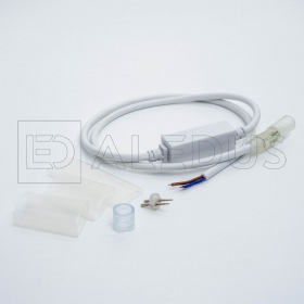 ALEDUS Комплект подключения для 2-х проводного дюралайта, 1.5 А, 1 м, белый, без вилки