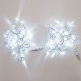 ALEDUS Гирлянда (Нить) ALEDUS 10 м, белый провод, ПВХ, белый, без мерцания