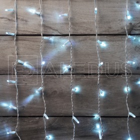 ALEDUS Занавес ALEDUS 2x3 м, белый провод, ПВХ, белый, без мерцания