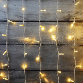 ALEDUS Занавес ALEDUS 2x3 м, белый провод, ПВХ, теплый белый, без мерцания