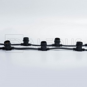 ALEDUS Белт лайт ALEDUS бухта 50 м, черный провод, ПВХ, шаг 20 см, Е27