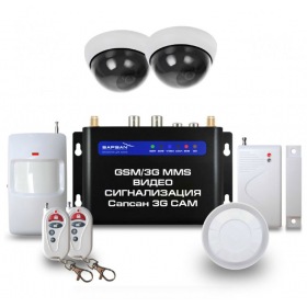 Sapsan GSM сигнализация Sapsan GSM MMS 3G с датчиками "Дом", 2-мя комнатными в/камерами, функцией ВИДЕОЗВОНОК ДОМ
