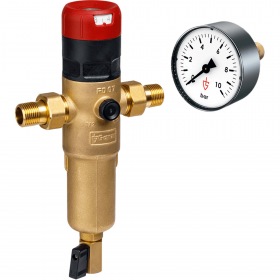 Goetze Фильтр Сетчатый с редуктором давления Goetze FD07-1/2H (SP) и манометр Goetze MA10-50