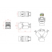 KJ-RJ45-Cat.6A-SH-180-Toolless | Фото 2