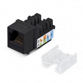 Cabeus KJ-RJ45-Cat.6-90-SW-BK