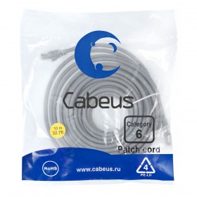 Cabeus PC-UTP-RJ45-Cat.6-10m-LSZH