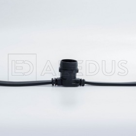 ALEDUS Белт лайт ALEDUS бухта 10 м, черный провод, ПВХ, шаг 40 см, Е27