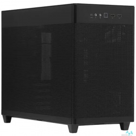 ASUS ASUS Prime AP201 Tempered Glass MicroATX Case Black - stylish 33-liter MicroATX case with tool-free side panels, with support for 360 mm coolers, graphics cards up to 338 mm long, and standard ATX PSU