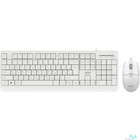 Acer Acer OCC400 [ZL.ACCCC.014] Комплект (клавиатура + мышь)  клав-ра:белый мышь:белый USB проводной
