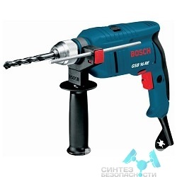 BOSCH Bosch GSB 16 RE дрель ударная [060114E500] {(БЗП)  (750 Вт, БЗП.13мм, 2,3нм, 2,2кг, кейс)} 