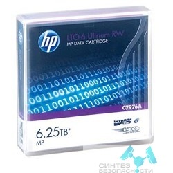 Hp HPE C7976A, LTO-6 Ultrium 6.25TB RW Data Tape