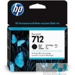 Hp Картридж струйный HP 712 3ED71A черный (80мл) для HP DJ Т230/630