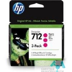 Hp Картридж струйный HP 712 3ED78A пурпурный x3упак. (29мл) для HP DJ Т230/630