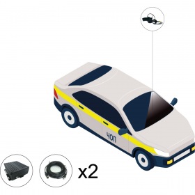 IPTRONIC Комплект видеонаблюдения для служебного транспорта и ЧОП под ПП № 969 (онлайн HDD+SD)