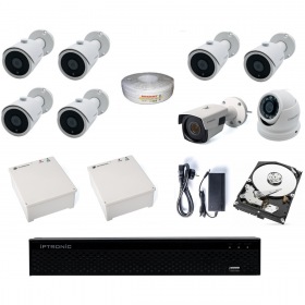IPTRONIC Комплект AHD дача/коттедж 2Tb Bullet-Dome Kit 6-2 ИБП2
