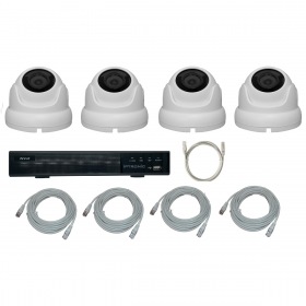 IPTRONIC Комплект IP дача/коттедж Dome Kit 4-POE