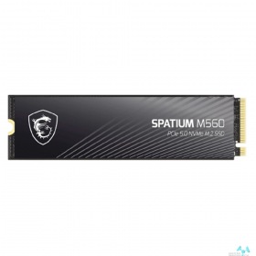 MSI Твердотельный накопитель SSD MSI M.2 2280 2TB SPATIUM M560 Client SSD S78-440Q940-P83, PCIe Gen4x4 with NVMe,  3D TLC, R/ W 4900/ 4400