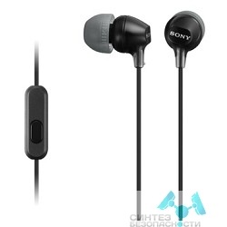 SONY SONY MDR-EX15AP черный {Наушники с гарнитурой} [MDREX15APB.CE7]