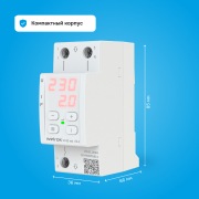 Реле напряжения с контролем тока Welrok VI red - 32 A | Фото 1