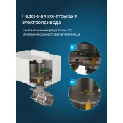 Шаровой кран с электроприводом Welrok sp нерж. DN20 (3/4") | Фото 6