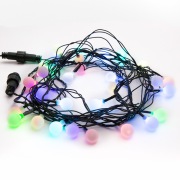 Гирлянда Шарики Ø18 мм, 5 м, темно-зеленый ПВХ, 30 диодов, цвет RGB | Фото 3