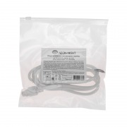 Шнур питания для уличных гирлянд (без вилки) 3А, цвет провода белый, IP65 | Фото 3