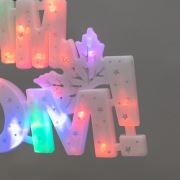 Фигура светодиодная С НОВЫМ ГОДОМ 35LED, цвет свечения МУЛЬТИКОЛОР (RG/RB), размер 42x19см | Фото 2