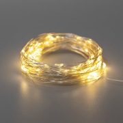 Гирлянда Роса 10м, 100LED, теплый белый, IP44, на батарейках 3хАА, с пультом 8 режимов NEON-NIGHT | Фото 3