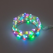 Гирлянда Роса 10м, 100LED, RGB, IP44, на батарейках 3хАА, с пультом 44 режима NEON-NIGHT | Фото 1