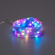 Гирлянда смарт Нить из росы с крупными светодиодами 10м, 100LED RGB, IP20, прозрачный провод, USB | Фото 6