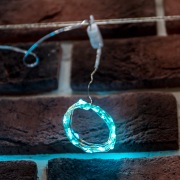 Гирлянда Светодиодный дождь из росы 3х3 м, бирюзовый, USB + пульт управления NEON-NIGHT | Фото 9