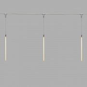 Гирлянда Тающие сосульки комплект 10 шт. х 50см, шаг 100см, 600 LED ТЕПЛЫЙ БЕЛЫЙ, белый каучук, IP67, 24В, соединяется NEON-NIGHT | Фото 1