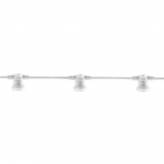 Гирлянда Белт-Лайт 2 жилы, 50м, шаг 20см, 250 патронов E27, IP65, белый круглый провод NEON-NIGHT | Фото 1