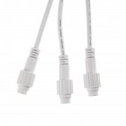 Разветвитель-Y для уличных гирлянд Professional (1 вход, 3 выхода) белый ПВХ NEON-NIGHT | Фото 2