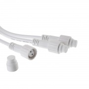 Разветвитель-Y для уличных гирлянд Professional (1 вход, 3 выхода) белый ПВХ NEON-NIGHT | Фото 3