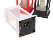 Фонарь декоративный (фигура) со свечкой 5,5х5,5х12,5см, цвет корпуса белый/красный/ черный, цвет свечения теплый белый, питание 3xLR1130 (в комплекте) NEON-NIGHT | Фото 3