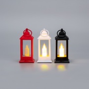 Набор из 3 фонарей со свечкой 5,5х5,5х12,5 см, цвет корпуса белый, красный, черный, цвет свечения теплый белый, питание 3xLR1130 NEON-NIGHT | Фото 4