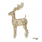 Светодиодная фигура Олень 37см, цвет свечения теплый белый, питание 3хAA (не в комплекте) NEON-NIGHT | Фото 3