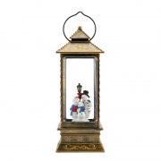 Декоративный фонарь (фигура) с эффектом снегопада и подсветкой Семья снеговиков NEON-NIGHT | Фото 3