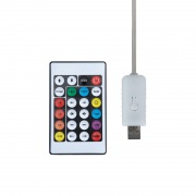 Умная гирлянда Роса с крупными каплями 10м 100 LED RGB мягкий прозрачный провод IP20 USB NEON-NIGHT | Фото 3