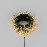 Гирлянда светодиодная Роса Фейерверк с контроллером 40м 1000 LED ТЕПЛЫЙ БЕЛЫЙ IP20 на катушке, зеленый провод NEON-NIGHT | Фото 1