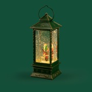 Декоративный светильник Дед Мороз с олененком с эффектом снегопада и подсветкой, 10,5х10,5х28,5 см, питание 4хААА (не в комплекте) и USB NEON-NIGHT | Фото 9