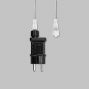 Гирлянда светодиодная Занавес 3х2м 264 LED БЕЛЫЙ прозрачный ПВХ IP44 эффект мерцания 22 нити 12 LED/нить NEON-NIGHT | Фото 3