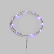 Гирлянда светодиодная Роса 2м 20 LED ФИОЛЕТОВЫЙ IP20 2хАА (в комплект не входят) NEON-NIGHT | Фото 1