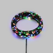 Гирлянда светодиодная Роса с контроллером 30м 300 LED МУЛЬТИКОЛОР IP20 230В зеленый провод NEON-NIGHT | Фото 1