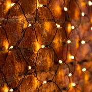Гирлянда "Сеть" 1х1,5м, черный ПВХ, 160 LED Тёплый белый | Фото 1
